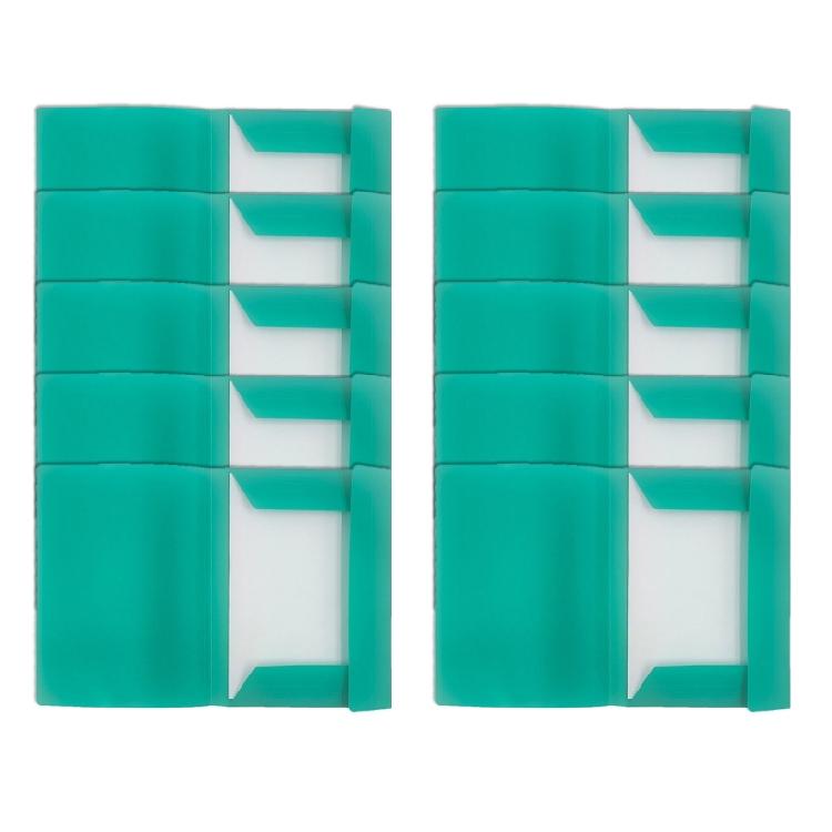 10 шт Папка для документов формата А4 Папка-портфолио с резинкой Папка-конверт Сумка для хранения для студента зелёный 1390₽