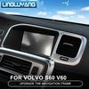 Ozdobný rámeček navigačního rámu konzoly Lišta z nerezové oceli vnitřní lišta flitry 3D nálepka pro Volvo S60
