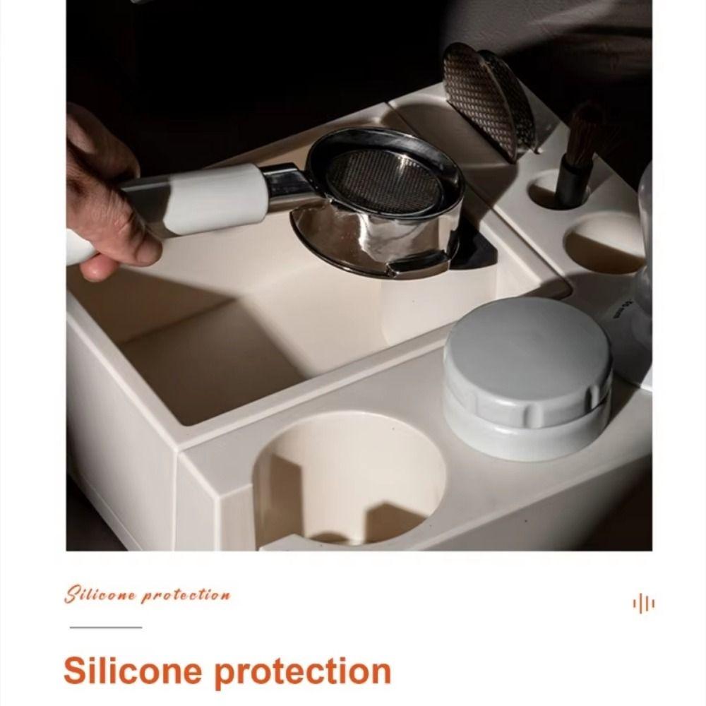 Slip Resistant Base Espresso Tamping Holder Station Adjustable Barista Coffee Organizer  Bar Shop