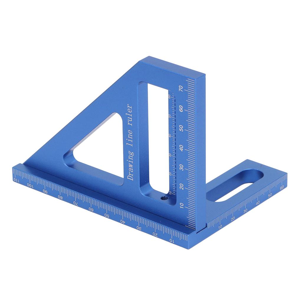 3D Multi Angle Msuring Ruler 45 90 Degree Aluminum Alloy Woodworking   Protractor Miter