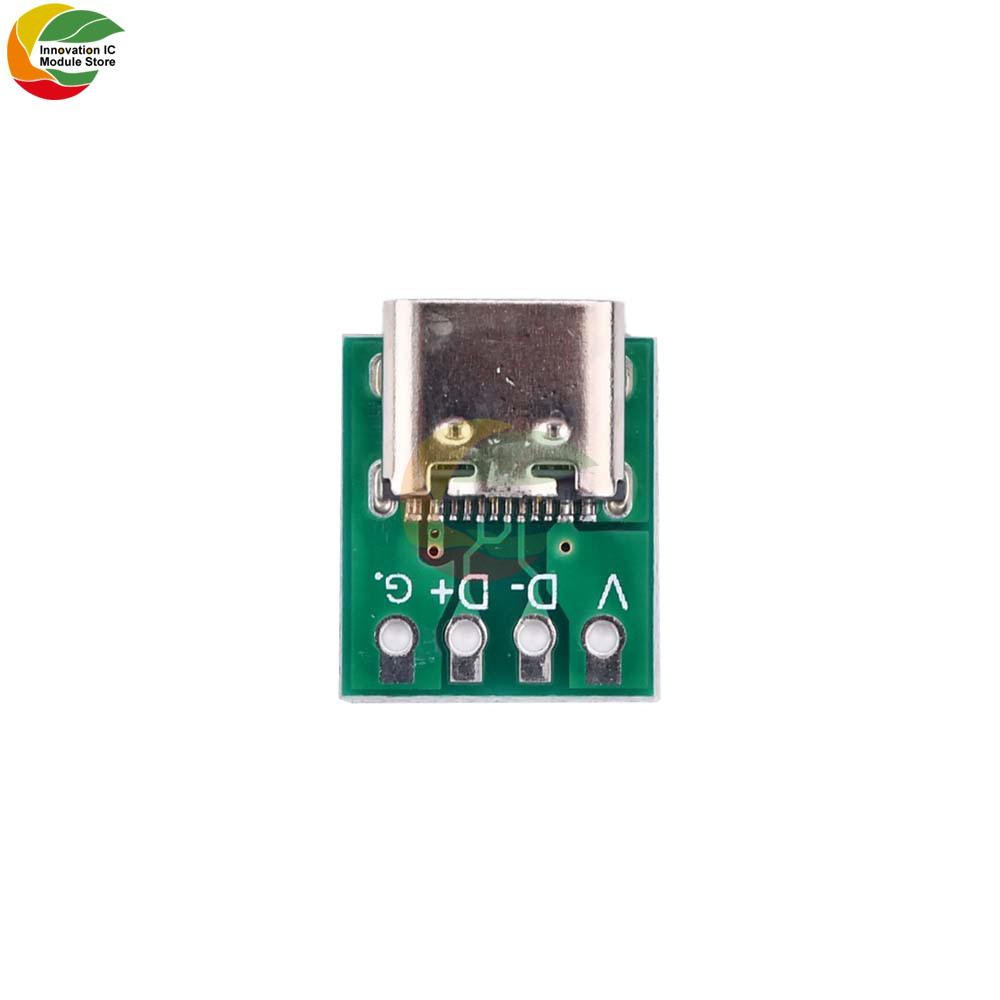 USB Type C Connector Board DIY 3.1 Serial Basic Breakout Female Connector 16P for Data Line Wire Cable Transfer