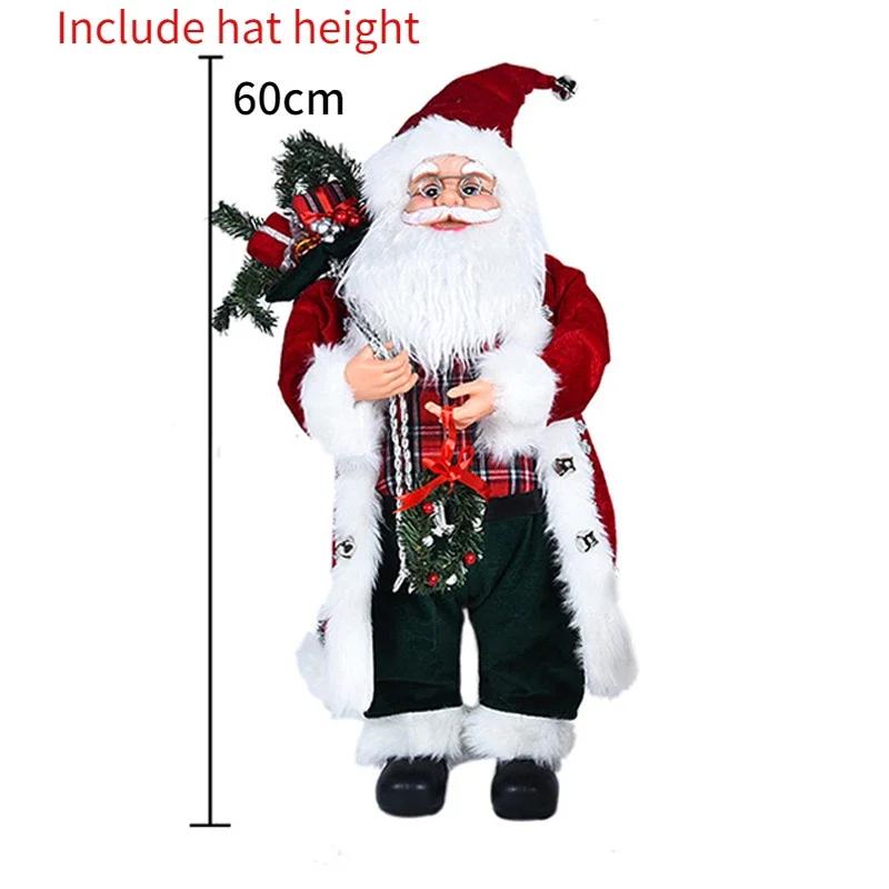 60 Cm Santa Claus Christmas Home Santa Claus Decoration Doll Scene Christmas Tree Decoration Creative Little Doll