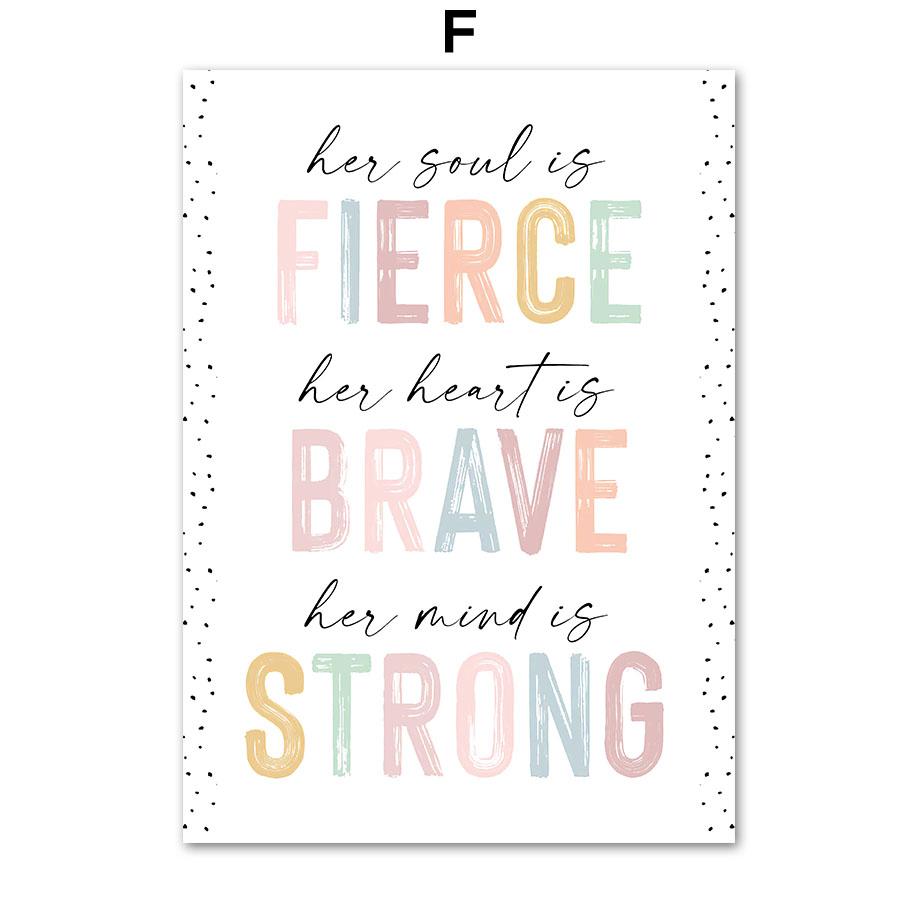 Pink Mountain Sun Rainbow Quote Bohemian Nursery Nordic Posters, Wall Art Canvas Painting Pictures, Perfect for Baby Kids Room