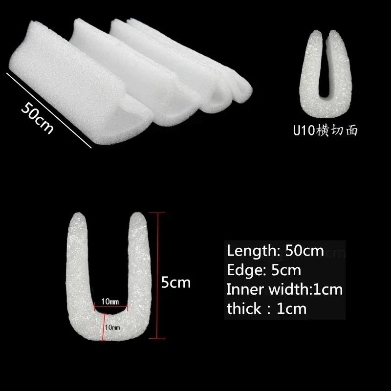 U-Form Perlschaum Schutzecke Tür Fenster Bilderrahmen Gerade Stange Kante Ecke Kollisionsschutz Hülle Weißer Kunststoff Schaumstoff