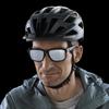 Sunglasses UV400 Driving Golf Hiking Outdoor Mirror Lens Stylish Lightweight Poise Black Matte [Uvex] (Silver)