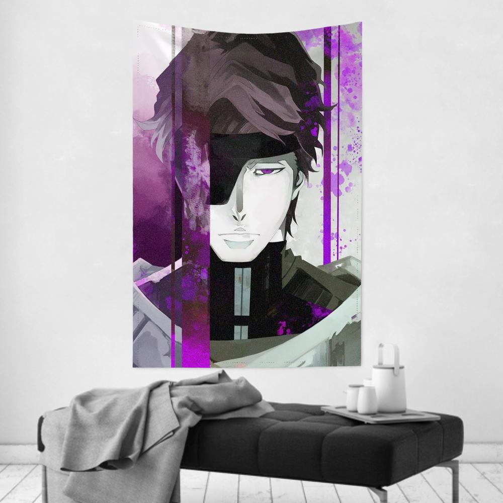Sosuke Aizen Comics Bleach Tapestry Room Decor Wall Cloth Party Hanging Background Room Decor Baby Room