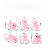 20/6pcs Resin Cute Glow-In-The-Dark Piggy Ornament DIY Keychain Micro-Landscaping Accessories Home Desktop Car Decoration