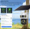 6K 12MP HD Solar Camera 4G SIM Card Wifi Outdoor IP Wireless Security CCTV Surveillance PTZ Night Vision PIR Human Detection Cam