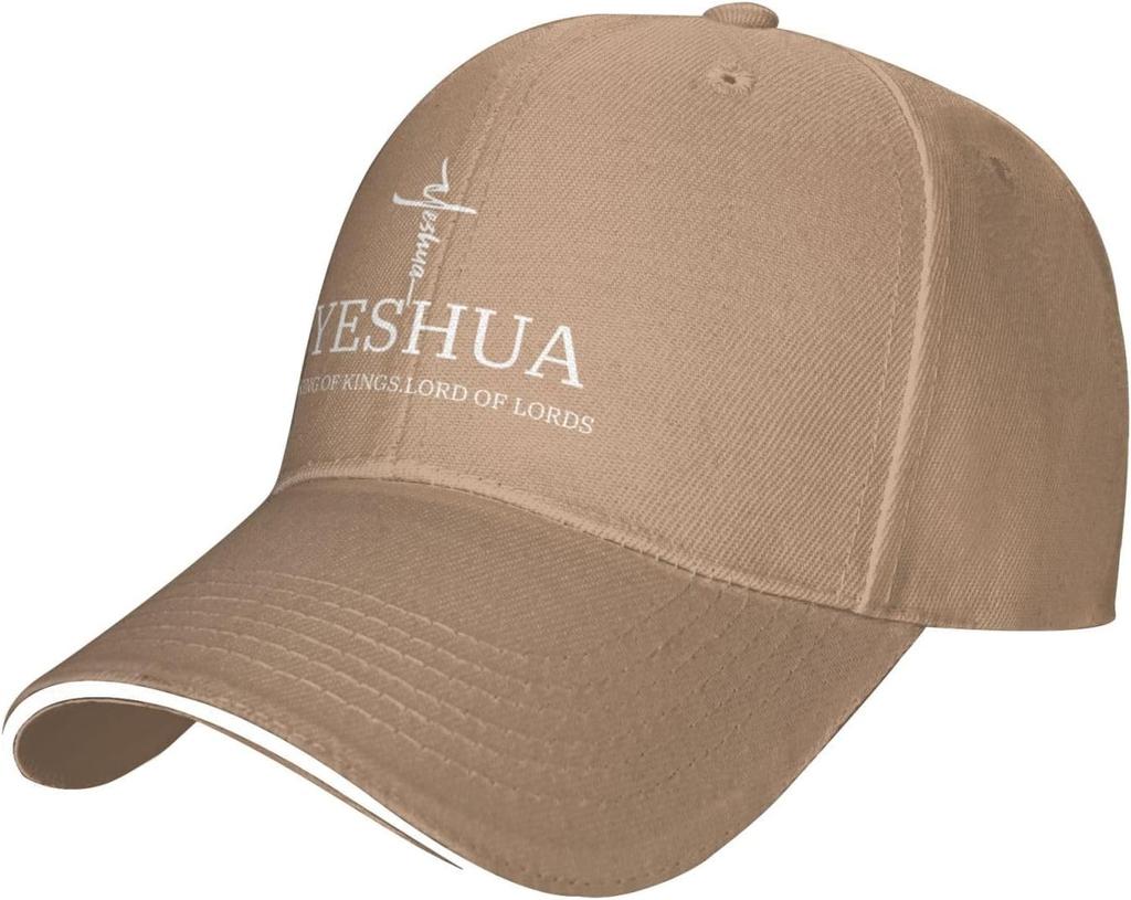 Yeshua King of Kings Lord of Lords Christian Baseball Cap Polyester Adjustable Sports Hat Unisex