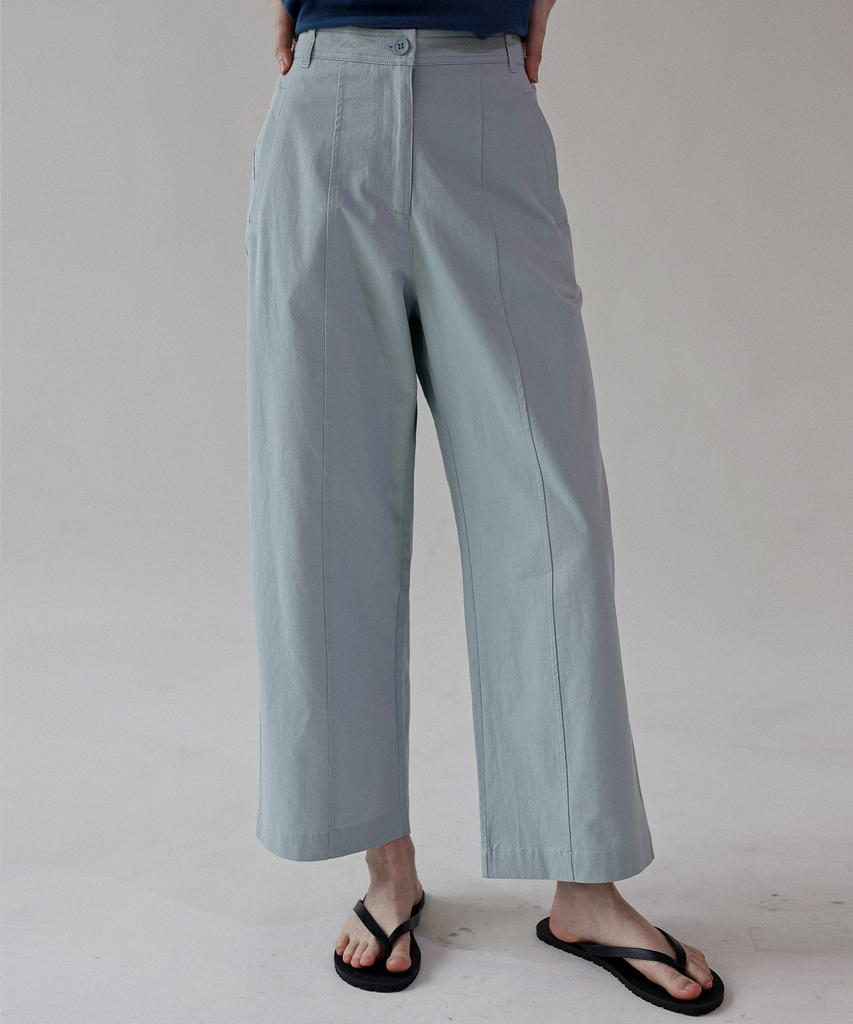 Keullaepeu Easy Cut Back Elastic Pants_Light Blue / (S,M,L,Xl)