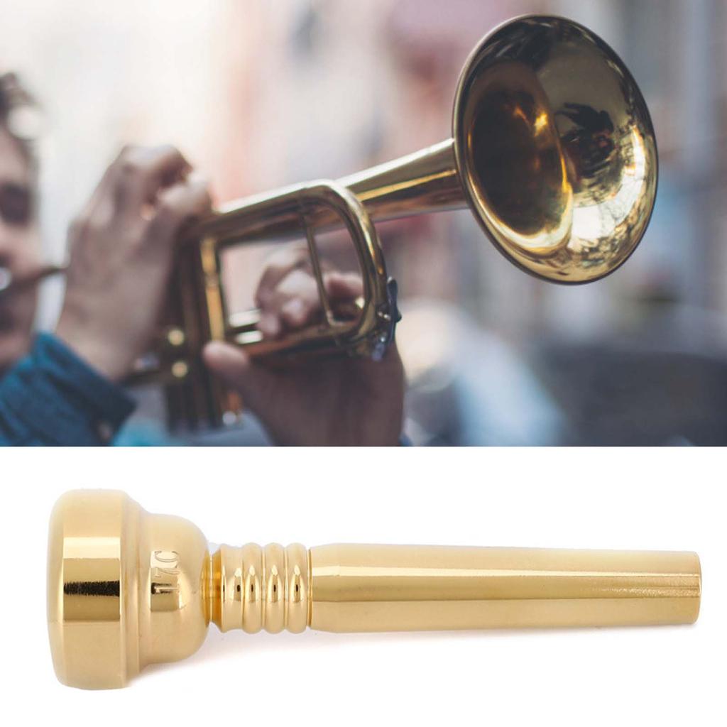 Trumpet Mouthpiece Gold Fashionable Look Beginner Musical Instrument Accessories 17C