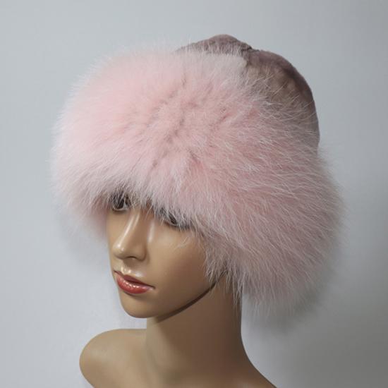 Women Winter Hight Quality Hand Knitted Real Rex Rabbit Fur Hat Natural Soft Fox Fur Hats Warm Elasticity Thick Real Fur Caps