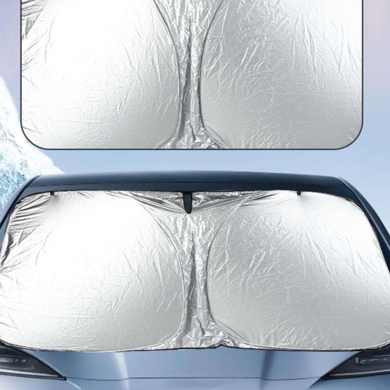 Auto Interieur Voorruit Cover Zonnescherm Paraplu Opvouwbare Zonnescherm Cover UV Blokkerend Voorruit Beschermt Voertuig tegen Hitte