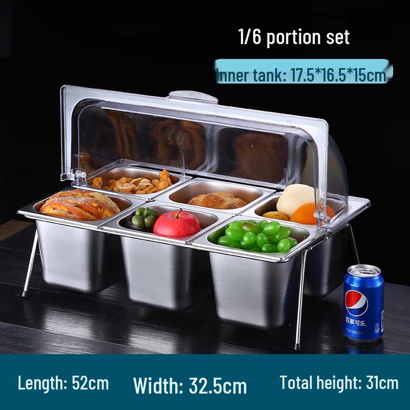 Stainless Steel Food Display Pan with Lid