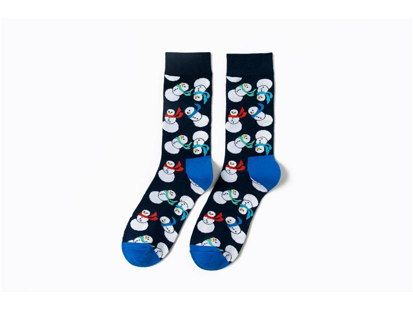 

Plus Size Christmas Anime Dog Snowman Socks - European & American Trendy Cotton Socks for Men & Women One Size