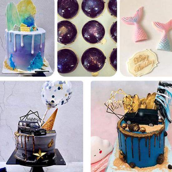 5g Edible Flash Glitter Golden Silver Powder Cake Biscuit Decor Baking Supply