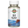 KAL D-3 Cinnamon Chewable Tablets, 50mcg (2000IU), 100 Count
