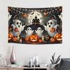 Halloween Girl Pumpkin Mountain Print Tapestry Wall Hanging Blanket Tapestry Home Decor Items Wall Decorations