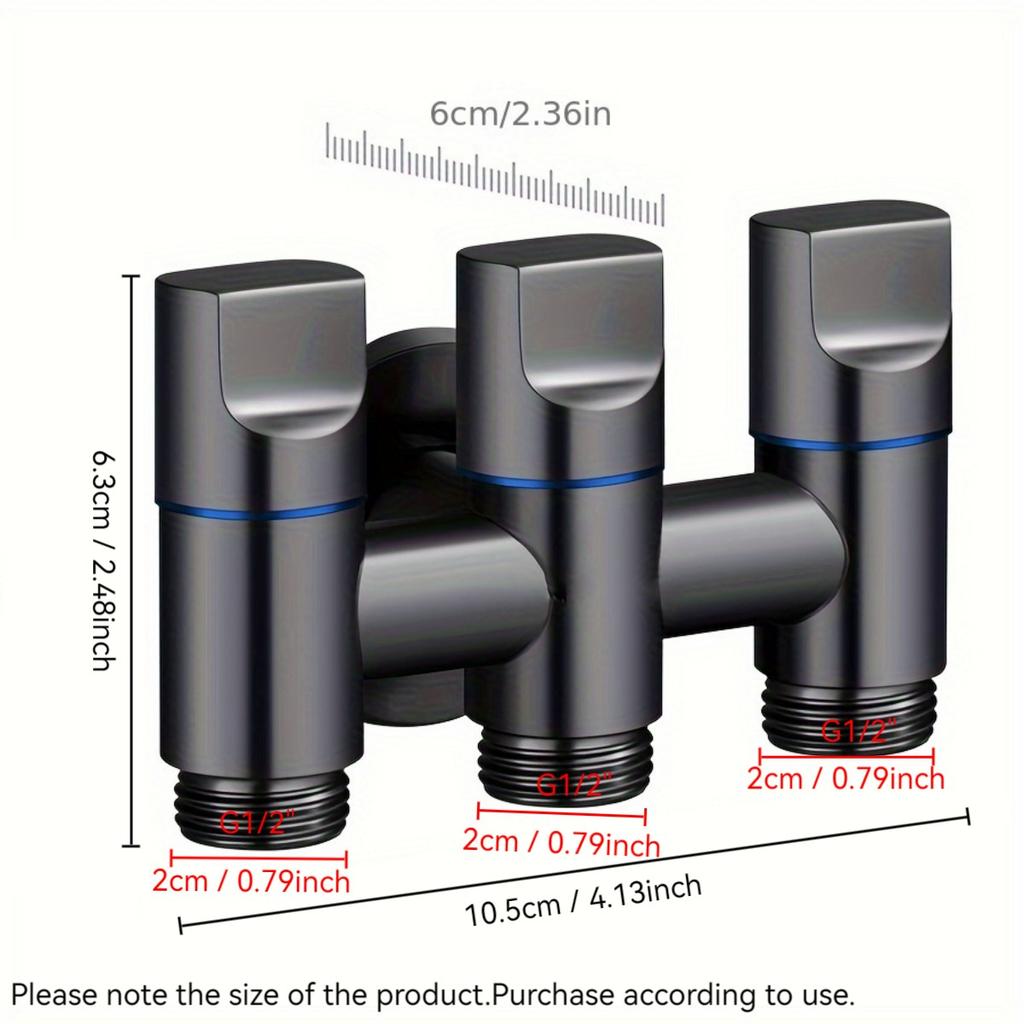 3 Ways Angle Valve Advanced Technology For Stable Water Flow Control With The Three Ways Multifunctional Diverter Valve