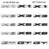 ABS Badge Car Body Sticker Trunk Emblem for BMW X1 X3 X5 X6 GT Logo E46 E90 E60 F10 F11 F20 F30 G01 G20 Auto Accessories