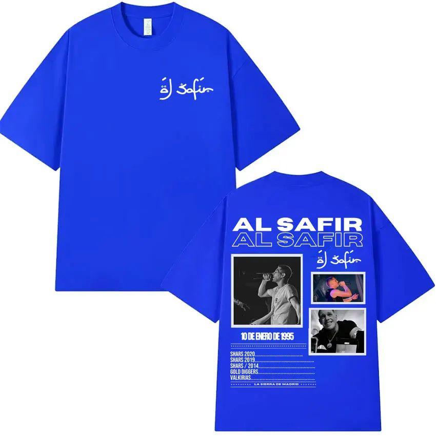 Hip Hop Tshrit Rapper Al Safir Tour Graphics Harajuku Clothing Oversized Tide T-shirts Gothic Casual Y2K T Shirt Streetwear