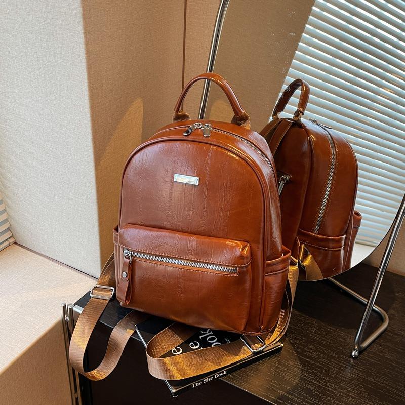 Premium Women's Backpack New Fashion Travel Versatile Backpack Small Schoolbag