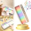 Multifunctional Children's Electronic Piano With Rainbow Lights Colorful Music Box For Babies