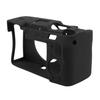 Soft Silicone Camera Cover Shock Absorption Non Slip Camera Protective Case for A7CII A7CR Black