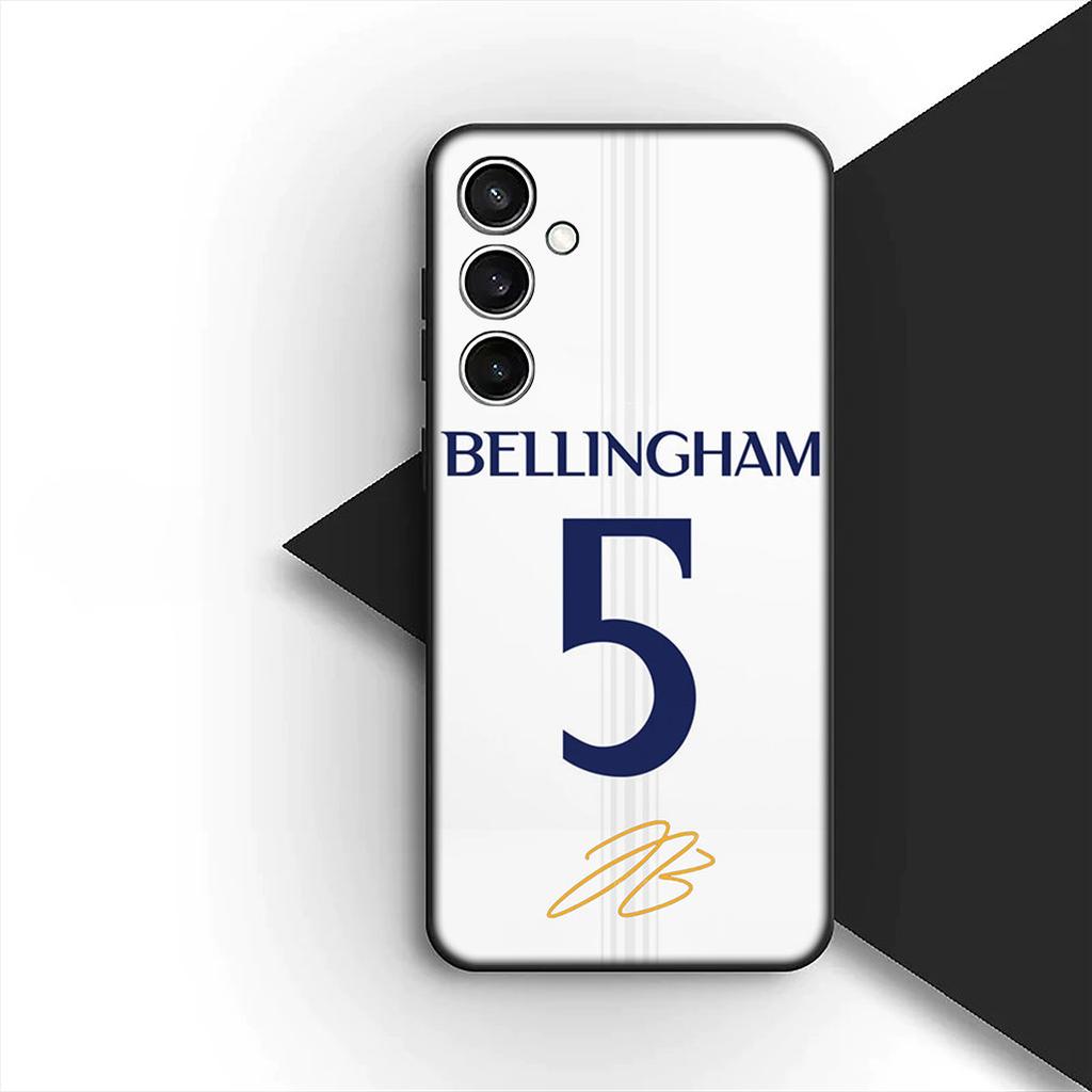 Cover for Samsung Galaxy S20 S22 S21 FE Ultra Plus A07 A17 A15 A16 A25 A57 A37 Phone Case Soccer No 5 B-Bellinghams Football No5