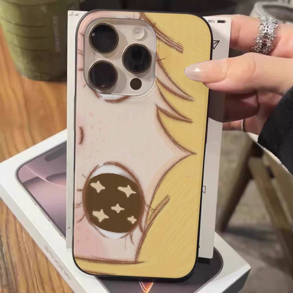 BIG EYES COMIC GIRL Phone Case For IPhone 17 16 15 14 13 12 11 Pro Max Plus Corrugated Bumper Back Cover Shell