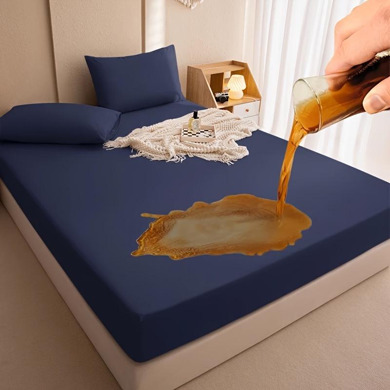 1 ks Nepremokavý poťah na posteľ Nepremokavá plachta na posteľ Nepremokavé plachty na posteľ Jednofarebný Nastaviteľný poťah na matrac s gumičkou Ochranný poťah na matrac