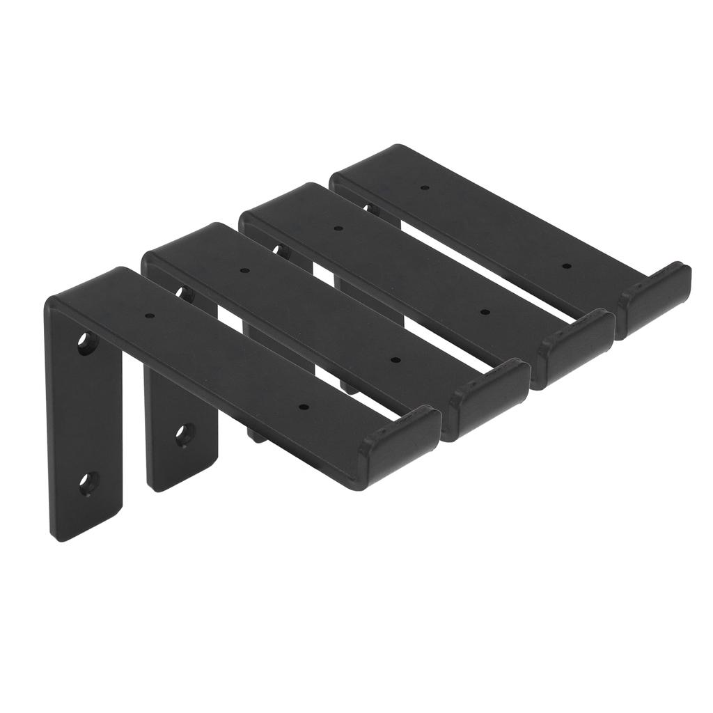 4 Stück Regalwinkel Stabil Langlebig Kohlenstoffstahl Vorsprungsdesign Breite Anwendung Dekorative Regalwinkel