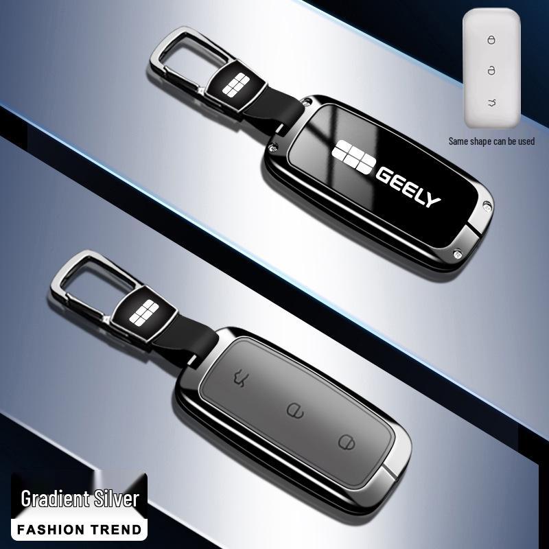 Pouzdro na klíč od auta Geely Galaxy pro L7 L6 E8 - Kovová skořepina s přezkou
