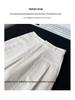 Women's High-Waisted Wide-Leg Linen Pants - White Summer Drape Style