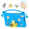 Étui antichoc pour tablette avec support en forme d'abeille mignonne, Housse de protection en mousse EVA avec poignée portable, Adapté aux enfants, Compatible avec