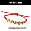 Woven Bracelet Zinc Alloy 10-25cm Snake Charm Redness String Adjustable for Good Luck and Happiness 2025 New Year Gift