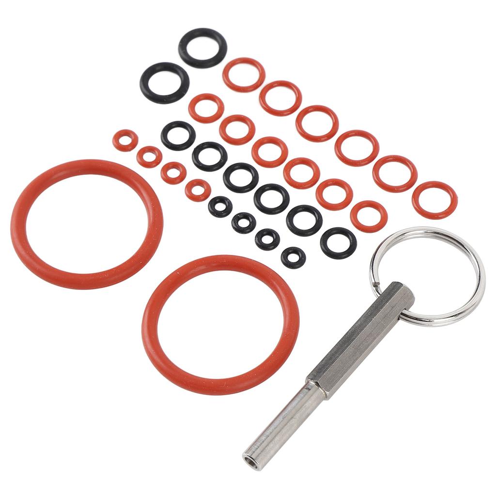 30pcs Coffee Machine Silicone O Rings with Coffee Machine Repair Tool Key Silicone O Ring Repair