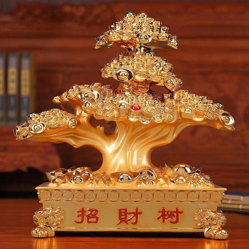 Fate Tree Money Tree Opening Gift Room Wealth Attraction Decoration Artwork Shop Office Decoration