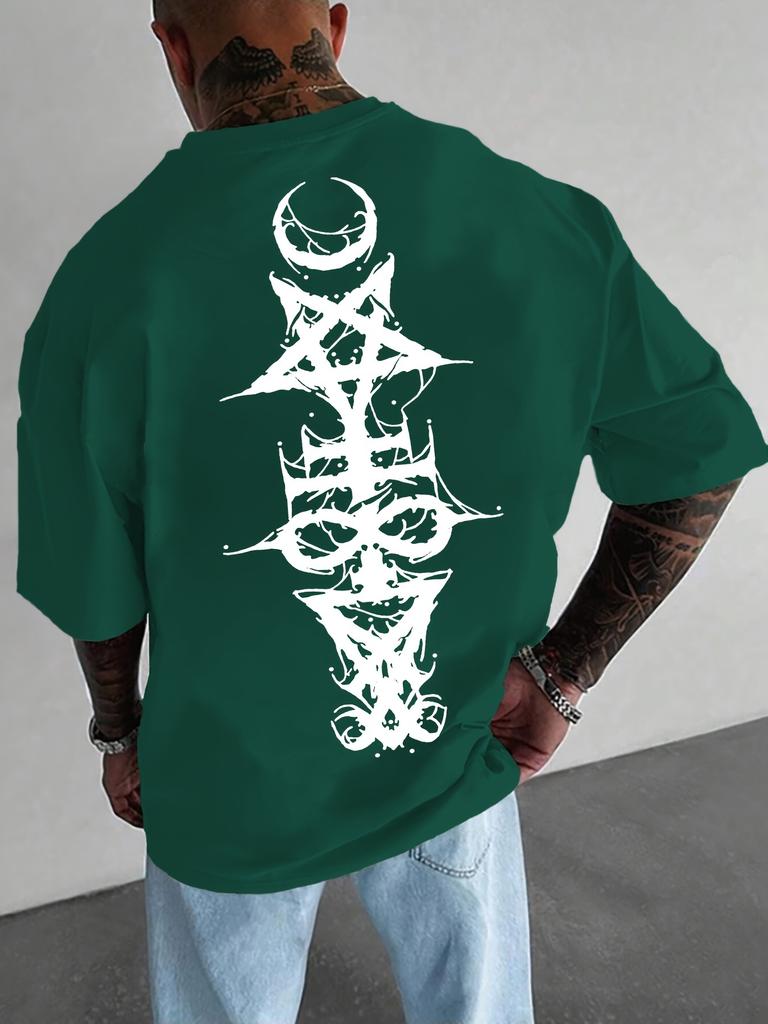 T-shirt d'été à manches courtes et imprimé pour homme