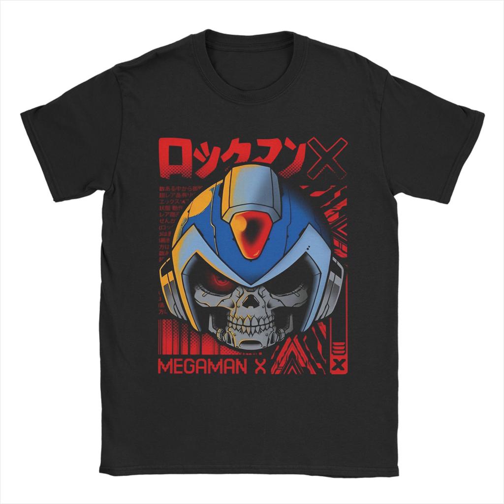 Casual Megaman X Games T-Shirt Men Cotton Short Sleeve  O-neck Summer Clothing