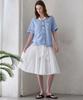 MITTE Tie Strap Flare Skirt_Ivory