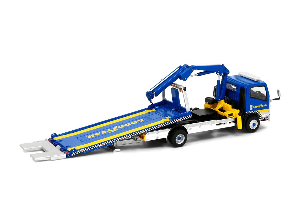 Good Year Isuzu N Series Flatbed Trailer Diecast Model Car