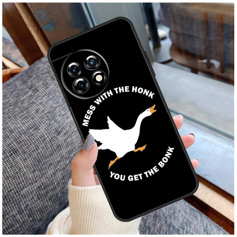Duck Goose Honk Bonk Funny Meme Case For OnePlus 15 13 12 11 10 9 Pro 13R 13T 12R 10T 8T Nord CE 5 2 3 4 Lite N20 N30 Coque