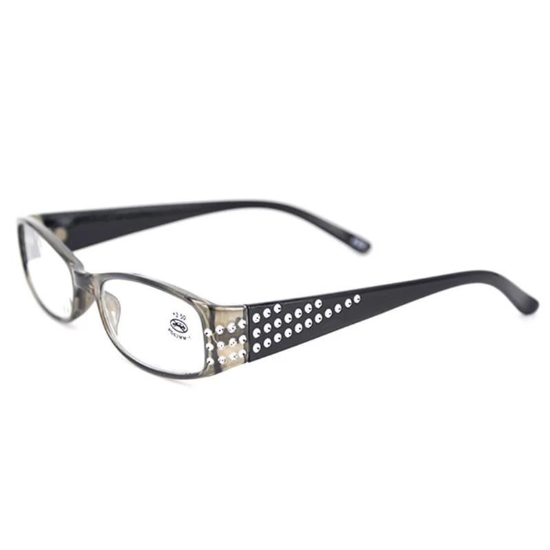 Fashion Reading Glasses Women Diamond Resin Reading Eyeglasses Rhinestone Glasses Eyewear Readers Diopter +1.0 To +3.5
