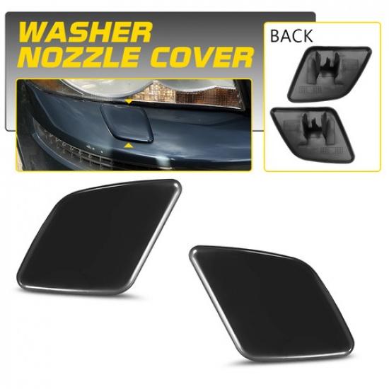 Pair For Volvo XC90 2007-2014 Headlight Washer Covers Front Bumper Trim 39875254