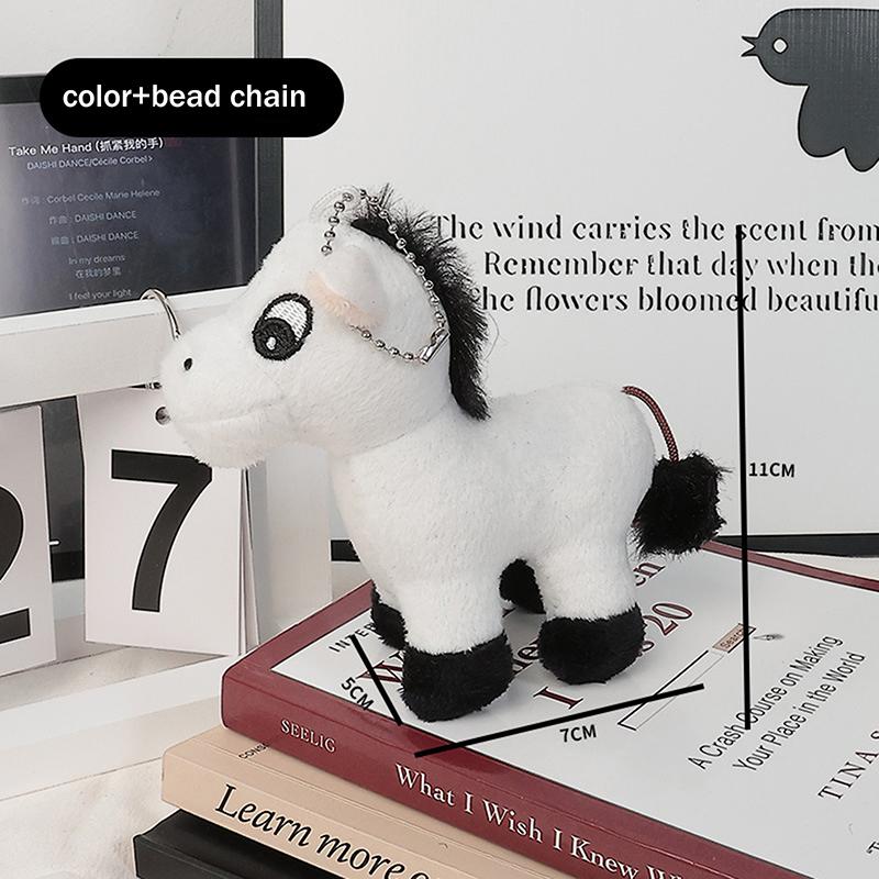 

Мультяшный кулон в виде лошади по знаку зодиака, брелок для ключей от машины, кулон для рюкзака, кукла-талисман, год, китайский стиль, подарки, украшение