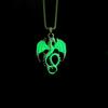 Punk Style Halloween Necklaces Dragon Hip Hop Neck Chains Cool Luminous Pendant Necklace  Women Men