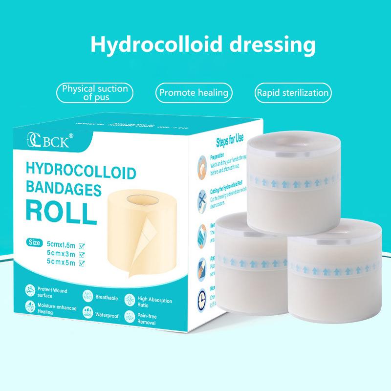 1 role hydrokoloidních náplastí pro efektivní péči o rány, extra tenké, měkké, voděodolné, samolepicí krycí pásky na jizvy