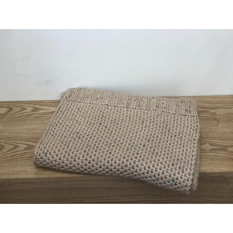 Scarf women's winter new versatile warm wool scarf men's and women's knitted thickened scarf