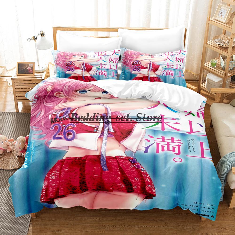 Than A Married Couple Bedding Set Single Twin Full Queen King Size Bed Set Aldult Kid Bedroom Duvetcover Set Anime Bed Sheet Set